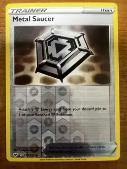 Pokemon - Metal Saucer - 170/202 - Reverse Holo - Sword & Shield - NM/ - Image 1
