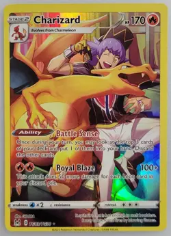 (OC) Charizard TG03/TG30 Pokemon Lost Origin Trainer Gallery Holo NM (Top Heavy) - Image 1