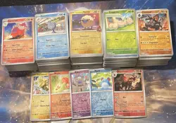 Scarlet & Violet Era Reverse Holo Bulk Lot (500) Pokemon Tcg - C/UC - Foils Only - Image 1