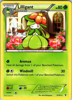 Lilligant 5/101 Pokemon TCG Noble Victories Unlimited Rare - Image 1