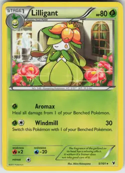Pokemon Lilligant 5/101 Noble Victories Rare NM - Image 1