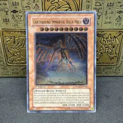 Yugioh Earthbound Immortal Aslla Piscu RGBT-EN019 Ultimate Rare 1st Ed VLP - Image 1