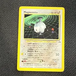 2001 Pokemon TCG Magnemite 7/75 Neo Discovery Unlimited Holo Rare WoTC - NM - Image 1
