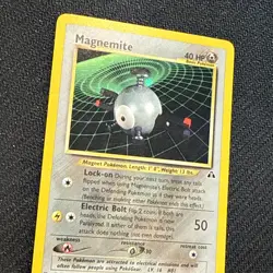 2001 Pokemon TCG Magnemite 7/75 Neo Discovery Unlimited Holo Rare WoTC - NM - Image 2