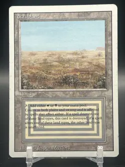 Scrubland Dual Land Revised 3rd Edition Magic The Gathering Mp - Image 1