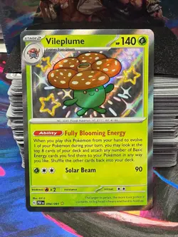 Pokemon TCG - Vileplume 094/091 Sv: Paldean Fates Shiny Rare Holo - NM - Image 1