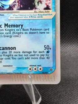 Pokemon 2003 EX Dragon Kingdra EX #92/97 NM-LP Card - Image 4