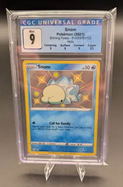 Pokemon Shining Fates Snom Shiny Vault SV033/SV122 Holo Mint CGC 9 - Image 1
