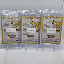 POKEMON SEALED ALL 3 Movie Promo Legendary Birds Moltres Articuno Zapdos WOTC - Image 1