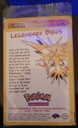 POKEMON SEALED ALL 3 Movie Promo Legendary Birds Moltres Articuno Zapdos WOTC - Image 2