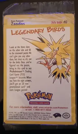 POKEMON SEALED ALL 3 Movie Promo Legendary Birds Moltres Articuno Zapdos WOTC - Image 4