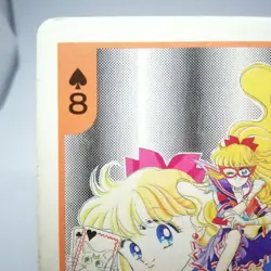 8 Sailor Venus Spade Sailor Moon Pretty Guardian Playing Cards NAKAYOSHI 1992 - Image 2