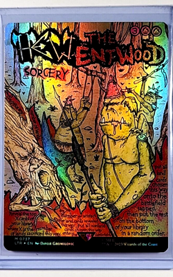 2023 Magic the Gathering LOTR Lord of the Rings Foil #737 Hew the Entwood Poster - Image 1