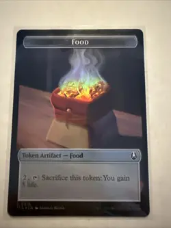 MTG FOIL {Dragon Token} // {Food Token} (#019) - Avatar: The Last Airbender - Image 2