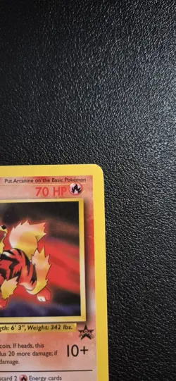 Arcanine Black Star Promo 6 WOTC Non-Holo Pokemon Card Vintage 1999 - Image 3