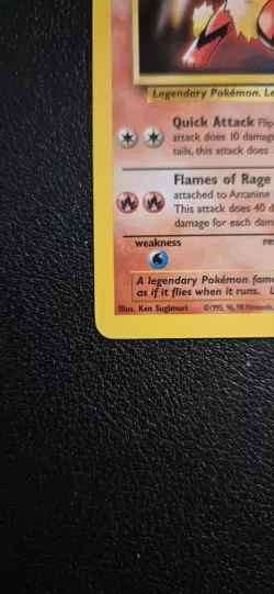 Arcanine Black Star Promo 6 WOTC Non-Holo Pokemon Card Vintage 1999 - Image 5