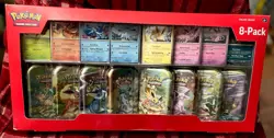 Pokemon TCG Prismatic Evolution 8-Pack Mini Tins |BRAND NEW SEALED Costco Promo - Image 1