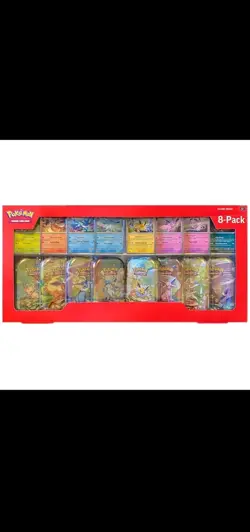 Pokemon TCG: Scarlet & Violet - Prismatic Evolutions Mini Tin 8-Pack - Image 1