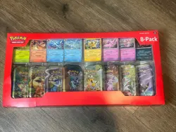 Pokemon Prismatic Evolutions 8-Pack Mini Tins (2 Pack per tin) Costco Bundle NEW - Image 1
