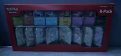 Pokemon Prismatic Evolutions 8-Pack Mini Tins (2 Pack per tin) Costco Bundle - Image 1