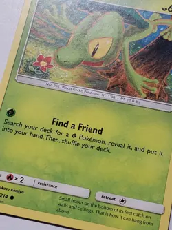 Treecko 20/214 LP - Lost Thunder Pokemon Card - Tomokazu Komiya Art - Image 2