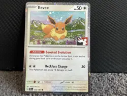 Eevee 143/191 Play! Stamp Cosmos Holo Prize Pack Series 7 Pokemon TCG NM - Image 1