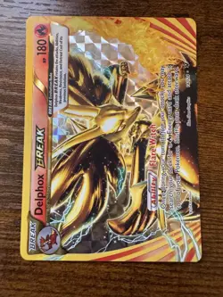 Delphox BREAK 14/124 Pokemon TCG Fates Collide XY Ultra Rare Card NM - Image 1