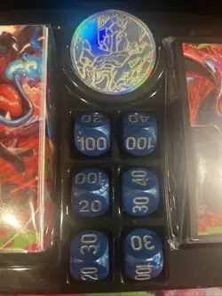 Phantasmal Flames Charizard UPC Play Mat, Sleeves, Deck Box, Dice & Coin - Image 5
