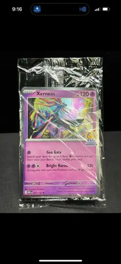 Xerneas [Pikachu Promo ] COSMIC HOLO ASIA EXCLUSIVE Pokemon TCG MEG 064/132 SEAL - Image 1
