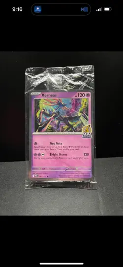 Xerneas [Pikachu Promo ] COSMIC HOLO ASIA EXCLUSIVE Pokemon TCG MEG 064/132 SEAL - Image 3