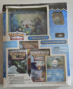 Pokemon TCG Black White BW Emerging Powers Outstanding Oshawott Figure Box 2011 - Image 1