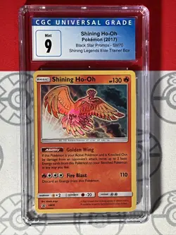CGC 9 Pokemon TCG Shining Ho-Oh Shining Legends Holo Promo ETB SM70 PSA 9046 - Image 1
