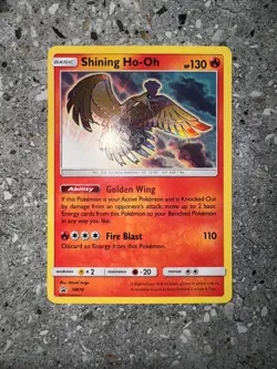Pokemon TCG Cards Shining Ho-Oh SM70 Black Star Promo Holo - Image 3