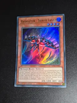 Yugioh Raidraptor - Tribute Lanius GFTP-EN084 Ultra Rare 1st Edition NM - Image 1