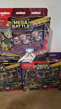 Set Of 5 Pokemon TCG Mega Battle Deck (Mega Gengar ex) Factory Sealed Diancie EX - Image 4
