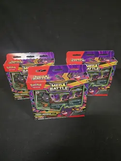 Pokemon TCG Mega Battle Deck Mega Gengar ex Factory Sealed Brand New Lot Of 3 - Image 1