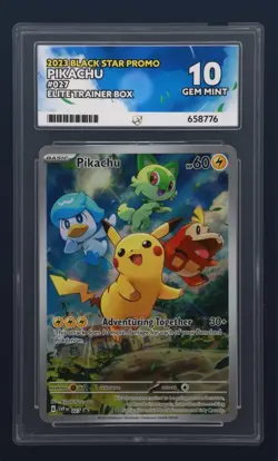 Pikachu SVP 027 Black Star Promo Ace Grade 10 Mint Pokemon Card TCG 2023 TCG - Image 3