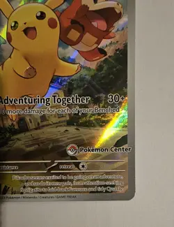 Pikachu SVP 027 Pokemon Center Stamped Black Star Promo Paldea Evolved - Image 3