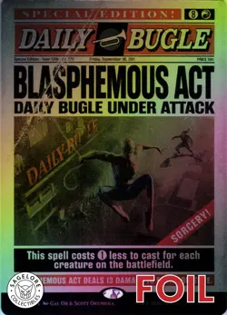 MTG Blasphemous Act (Rainbow) (1998) | NM Foil | Secret Lair Spider-Man {SLD} - Image 1