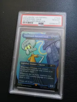 2025 MAGIC THE GATHERING SPONGEBOB SECRET LAIR DROP FOIL PSA 10 GEM SQUIDWARD - Image 1