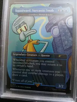 2025 MAGIC THE GATHERING SPONGEBOB SECRET LAIR DROP FOIL PSA 10 GEM SQUIDWARD - Image 2