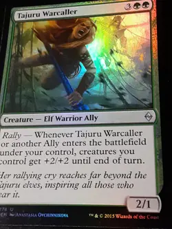 Tajuru Warcaller FOIL , Battle for Zendikar , Near Mint , MTG, FREE SHIPPING - Image 1