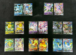 Pokemon TCG S- Chinese Card Eeveelution Set of 16 Full Art Holo Rare NM - Image 1