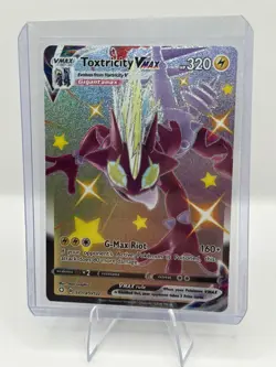 Pokemon Toxtricity VMAX SV113/SV122 Shining Fates Shiny Vault Holo Pokemon TCG - Image 1