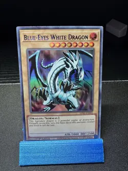 Yugioh Blue-Eyes White Dragon LDS2-EN001 (BLUE) Ultra Rare 1st Edition NM - Image 2
