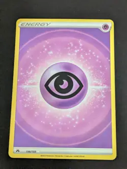Pokemon TCG Psychic Energy (Texture Full Art) Crown Zenith 156/159 Holo Ultra 🔥 - Image 1