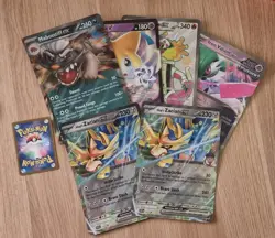 6x Pokemon Jumbo Cards Oversized Lot - Iron Valiant ex 068, Jirachi SWSH299+More - Image 1