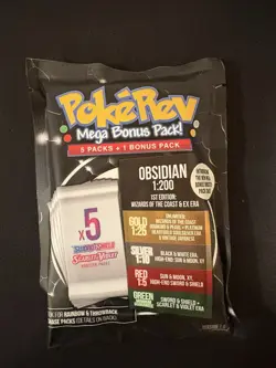Pokerev Obsidian Pack 7.0 - 5 Pokemon Booster Packs + 1 Mega Bonus Pack! - Image 1