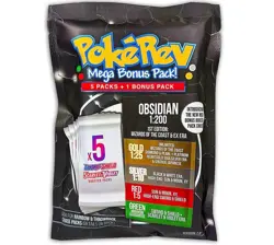 PokeRev Pack Obsidian 7.0 Sealed 6 Pokemon Booster Packs 5+1 Bonus Pack - Image 1