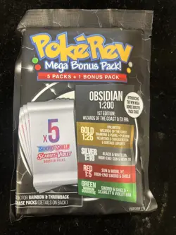 New Pokerev Obsidian Pack 7.0 - 5 Booster Packs + 1 Mega Bonus Pack. - Sealed 💎 - Image 1